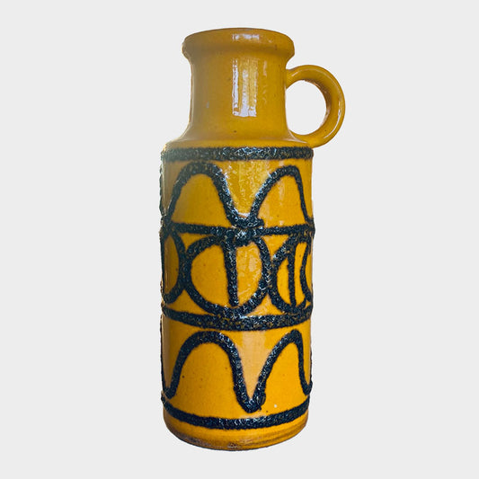 Scheurich ceramic / keramik, 401-20 Yellow base glaze, West-Germany, 1950/1960s