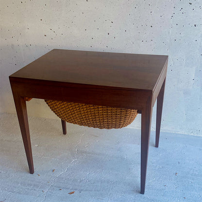 Sewing Table in Rosewood, Severin Hansen for Haslev Møbelsnedkeri / Bovenkamp, Denmark, 1950-1960s