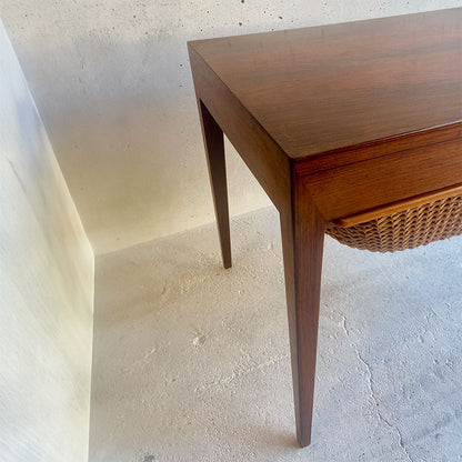 Sewing Table in Rosewood, Severin Hansen for Haslev Møbelsnedkeri / Bovenkamp, Denmark, 1950-1960s