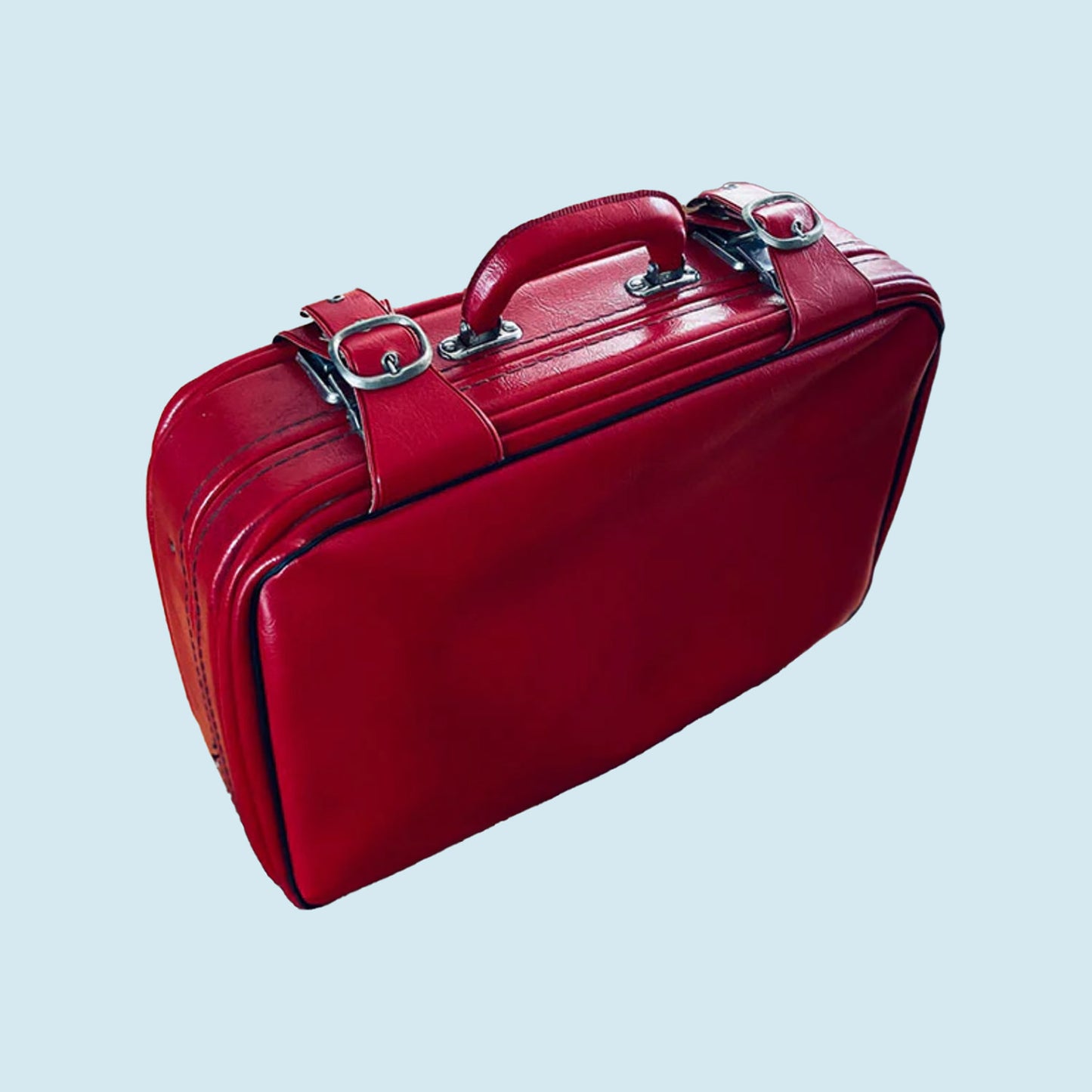 Suitcase, Red, USSR (CCCP), 1970s