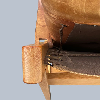 Mid-Century Modern, Safari Hunter Armchair, Torbjørn Afdal, Bruksbo, Norway, 1960s