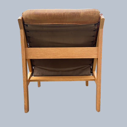 Mid-Century Modern, Safari Hunter Armchair, Torbjørn Afdal, Bruksbo, Norway, 1960s