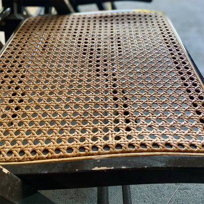 4x Mid Century vintage cane wicker folding chairs, France, 1960s