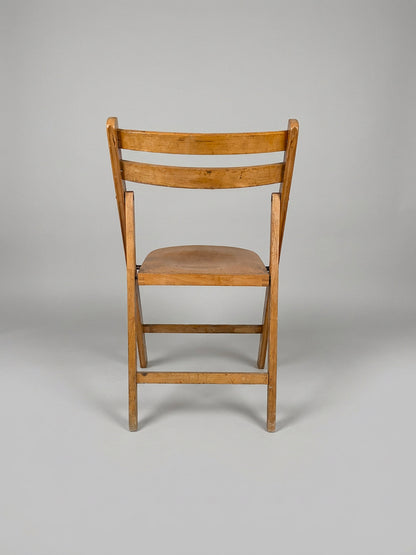 Beechwood folding chair, Poland, 1960