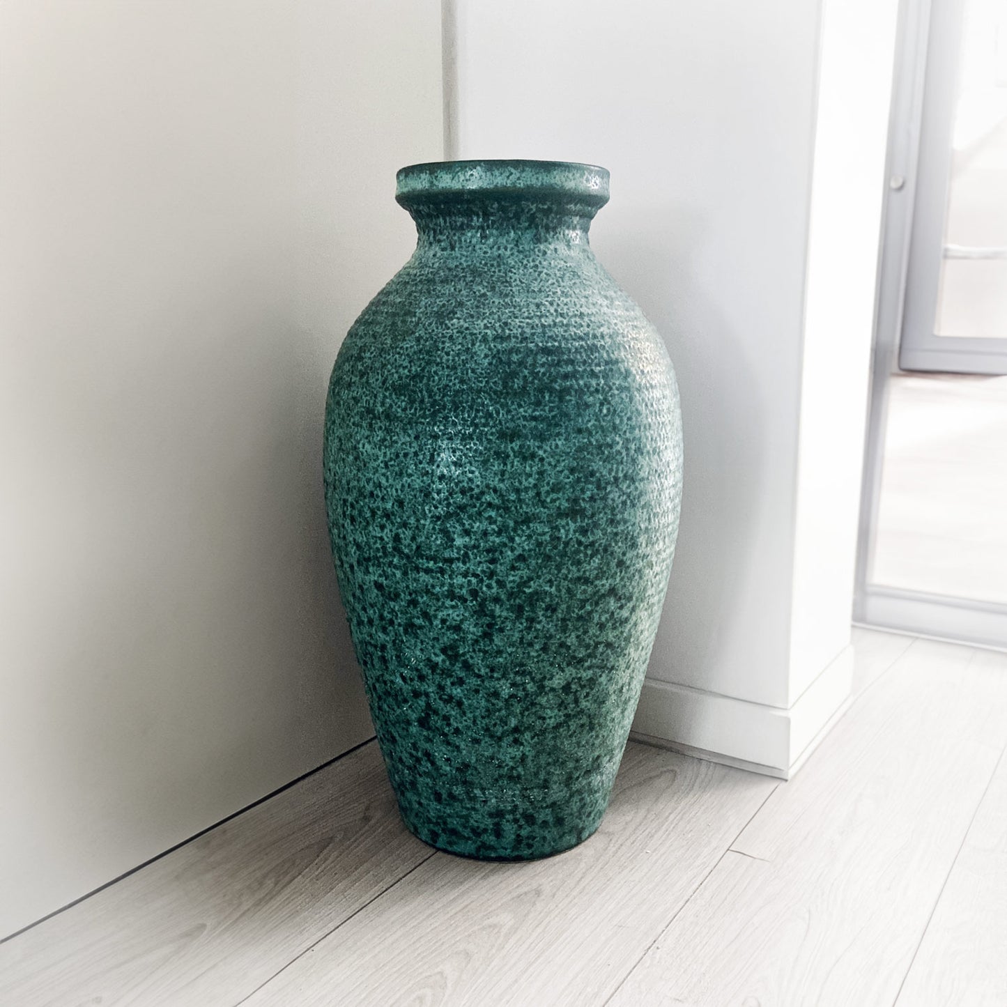 Enamelled ceramic vase, 1970s, Denmark / Scandinavian