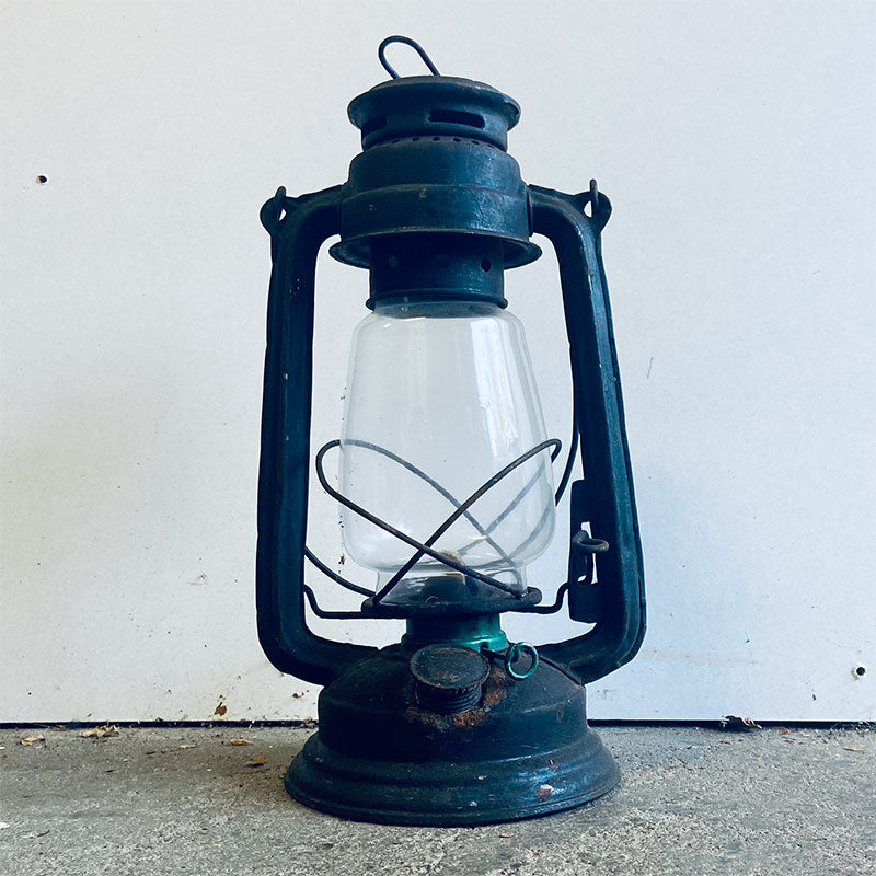 Vintage Eagle petrol lamp, black
