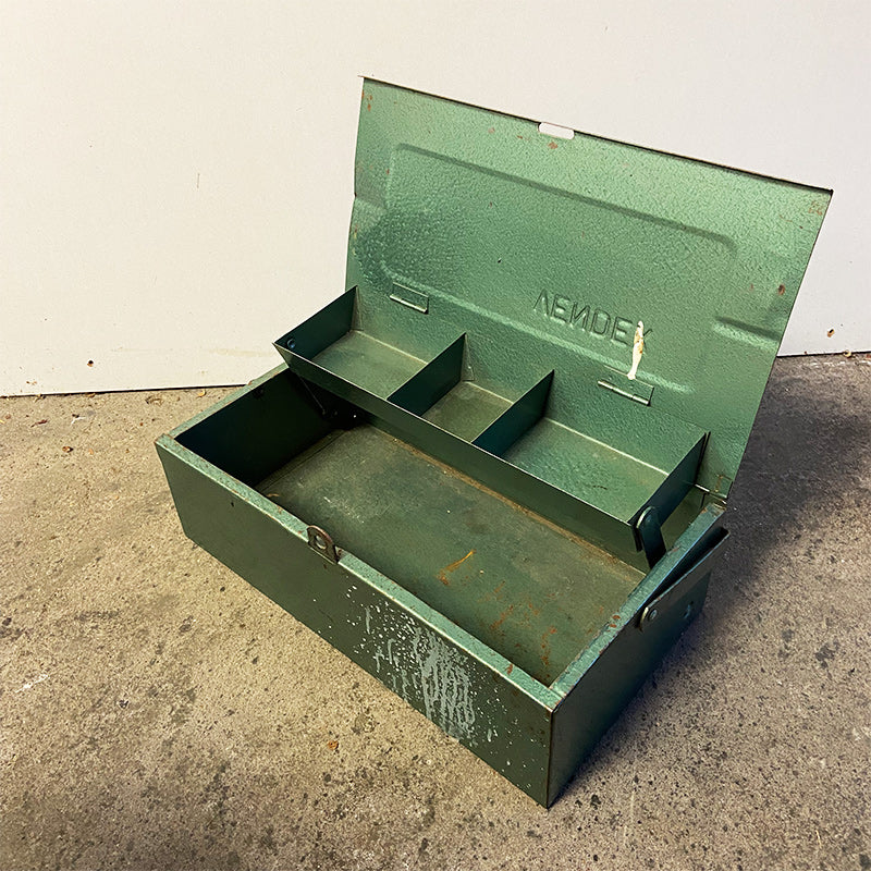 Vintage metal box, VENDEX, The Netherlands, 1970s