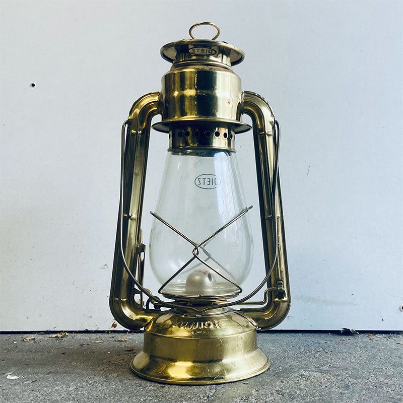 Vintage Dietz No.20 gold tone petrol lamp, China, 1970s