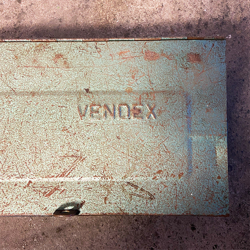 Vintage metal box, VENDEX, The Netherlands, 1970s