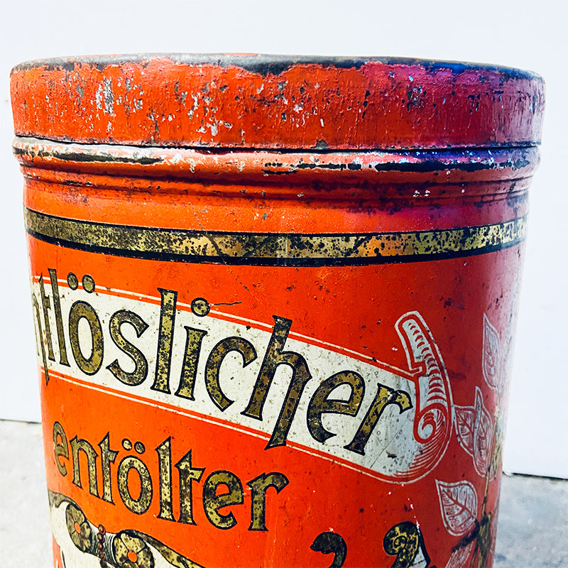 Rare advertising box (Cocoa), lithographed sheet metal, Goehler - Riedel, Chemnitz, Germany, beginning 20th century