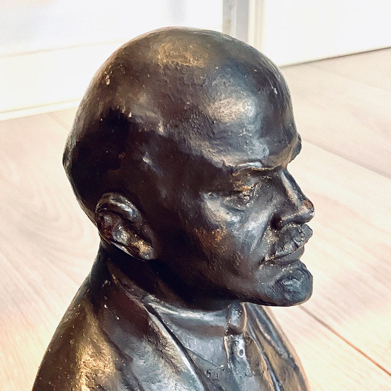 Bust, metal, Vladimir Lenin by V. Volkov, USSR (CCCP), 1980