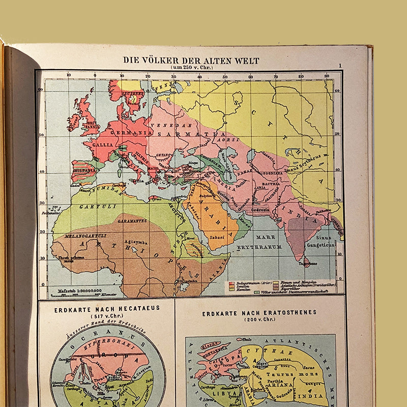 Cartography, Wilhelm Sieglin: Schulatlas zur Geschichte des Altertums – Gotha: Justus Perthes, 1899, Germany (5th edition, 1926)