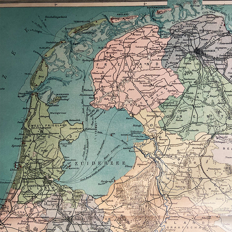 Map, The Netherlands – NL, J.B. Wolters – Groningen, The Netherlands, 1927