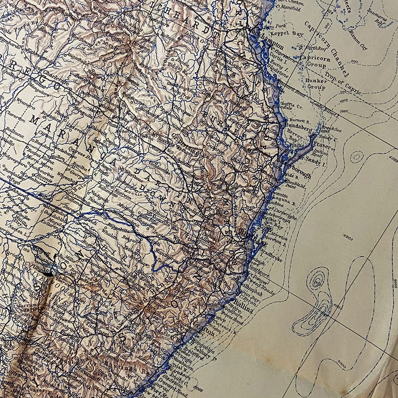 Map, Australia – in German (Justus Perthes, Gotha), Germany, 1942