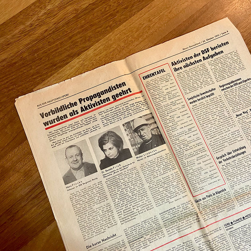 Newspaper, Neues Deutschland, Germany (DDR), Oct 24 1973