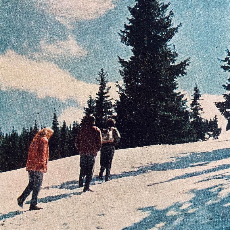 Postcard set with photos of Vitosha / winter scenery, Bulgaria, 1961